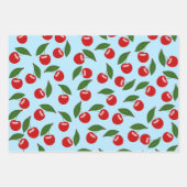 Red Cherries Pattern Inpakpapier Vel (Voorkant)