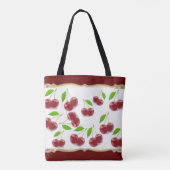 Red Cherries Pattern Tote Bag (Achterkant)