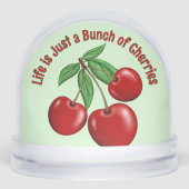Red Cherries Personalized Sneeuwbol (Voorkant)