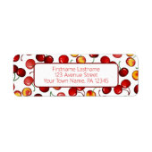 Red Cherries retouradres Etiket (Voorkant)