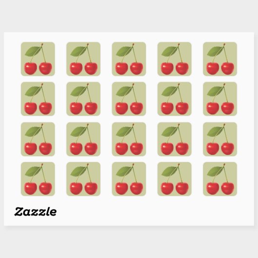 Red Cherries Sticker (Vel)