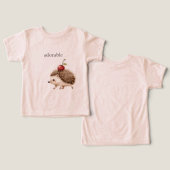 Red Cherry Adorable Hedgehog (Ontwerp Voorkant & Achterkant)