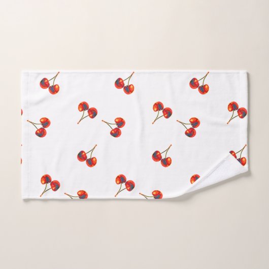 Red Cherry Bad Handdoek (Handdoek)