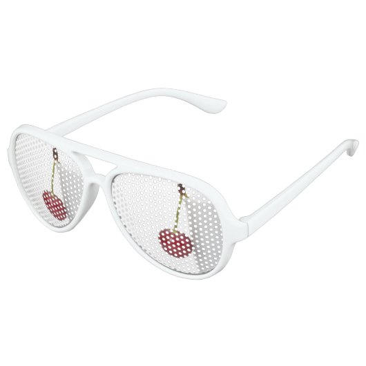 Red Cherry Berry Aviator Zonnebril (Gekanteld)