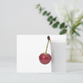 Red Cherry Berry Briefkaart (Staand voorkant)
