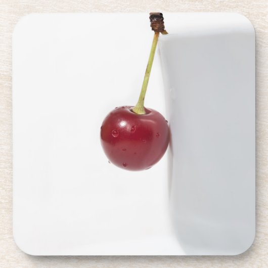Red Cherry Berry Drankjes Onderzetter (Voorkant)