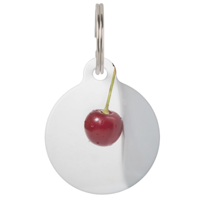 Red Cherry Berry Huisdierpenning (Voorkant)