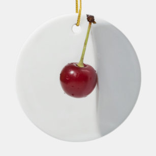 Red Cherry Berry Keramisch Ornament
