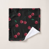Red Cherry Black Bad Handdoek (Wasdoekje)