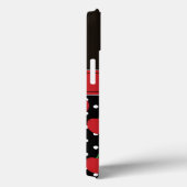 Red Cherry Black Polka Dots  gepersonaliseerd Case-Mate iPhone Case (Achterkant / Rechts)