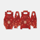 Red Cherry Blossom Blossom | Chinees huwelijk Bedankdoosjes (Uitgevouwen)