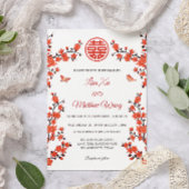 Red Cherry Blossom | Chinees huwelijk Kaart