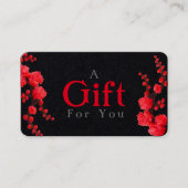  Red Cherry Blossom Gift Kaart Visitekaartje (Voorkant)