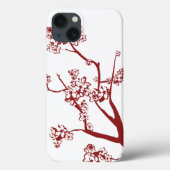 Red Cherry Blossom iPad Air Case (Achterkant)