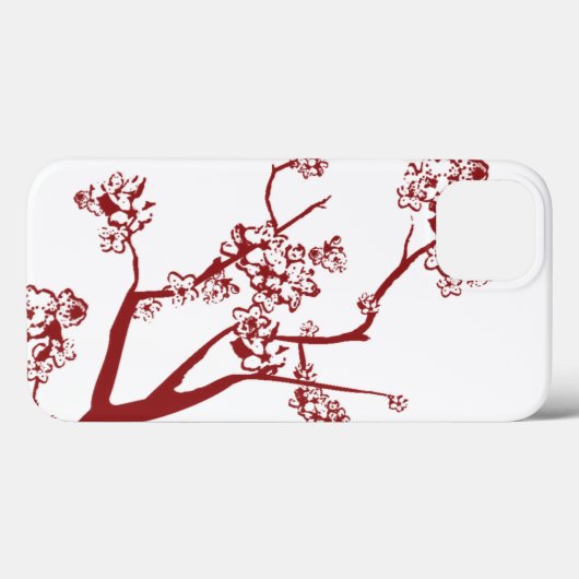 Red Cherry Blossom iPad mini Case (Achterkant (horizontaal))