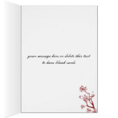 Red Cherry Blossom Note-kaarten (Binnen (Rechts))