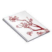 Red Cherry Blossom Notitieboek (Rechterzijde)