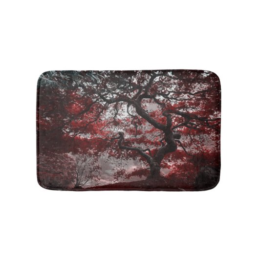 Red Cherry Blossom Tree Badmat (Voorkant)