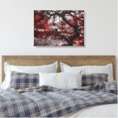 Red Cherry Blossom Tree Canvas Afdruk (Insitu (Slaapkamer))