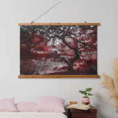Red Cherry Blossom Tree Hangend Wandkleed (Slaapkamer)