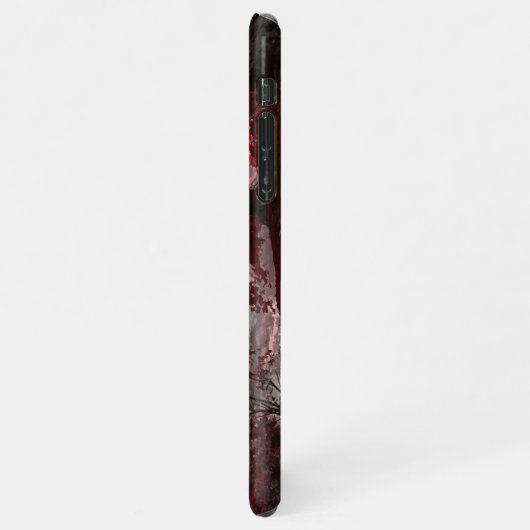 Red Cherry Blossom Tree iPhone Hoesje (Linkerkant)