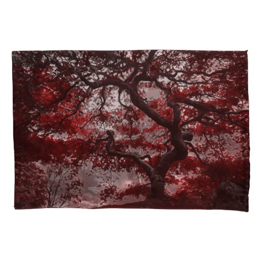 Red Cherry Blossom Tree Kussensloop (Voorkant)