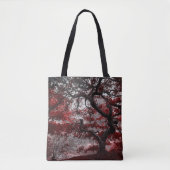 Red Cherry Blossom Tree Tote Bag (Voorkant)