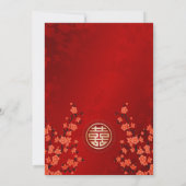 Red Cherry Blossom | Uitnodiging tot uitzending va (Achterkant)