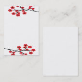 Red Cherry Blossom Visitekaartje (Voorkant / Achterkant)