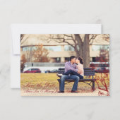 Red Cherry Blossom Wedding Save the Date Cards (Voorkant)