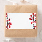 Red Cherry Blossoms Label (Insitu)