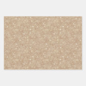 Red Cherry Blush Cream Gold Glitter Christmas Inpakpapier Vel (Voorkant 3)