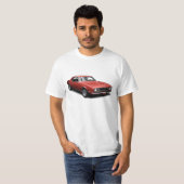 Red Cherry Bomb Camaro op White T-Shirt (Voorkant volledig)