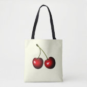 Red Cherry Canvas tas - Kies kleuren (Voorkant)
