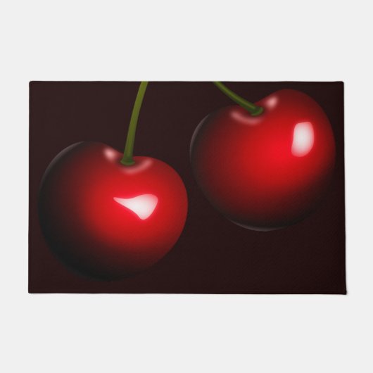 Red Cherry Doormat maakt je kleuren schoon Deurmat (Voorkant)
