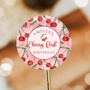 Red Cherry eerste verjaardag Sticker