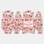 Red Cherry First Birthday Favoriete Boxen Bedankdoosjes (Ongevouwen)