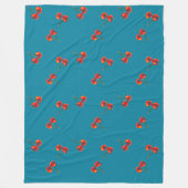 Red Cherry Fleece Deken (Voorkant)