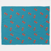 Red Cherry Fleece Deken (Voorkant (Horizontaal))
