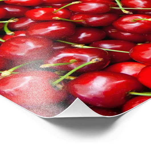 Red Cherry Foto Afdruk (Hoek)