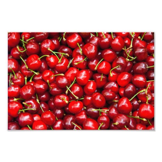 Red Cherry Foto Afdruk (Voorkant)