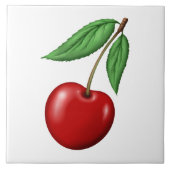 Red Cherry Fruit Tegeltje (Voorkant)