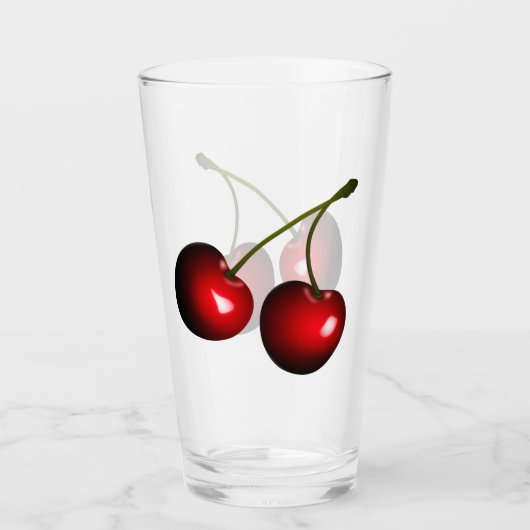 Red Cherry Glass Glas (Voorkant)