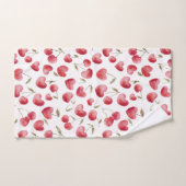 Red Cherry Hearts Bad Handdoek (Handdoek)