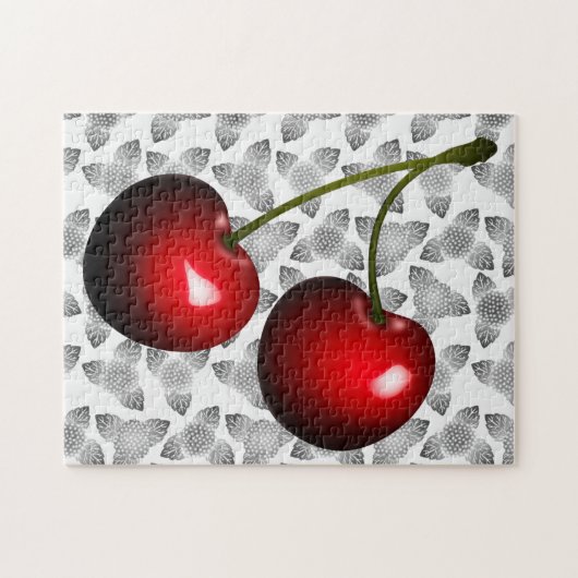 Red Cherry Jigsaw Puzzel Zoete Kersen Gift (Horizontaal)