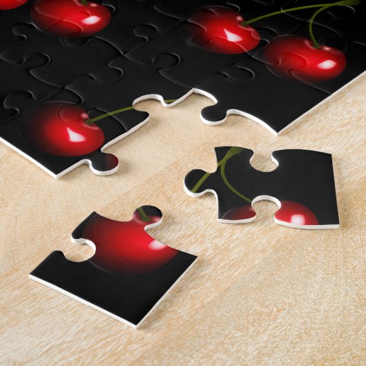 Red Cherry Jigzaag Puzzle Sweet Gift Legpuzzel (Zijkant)