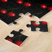 Red Cherry Jigzaag Puzzle - Zoet Legpuzzel (Zijkant)