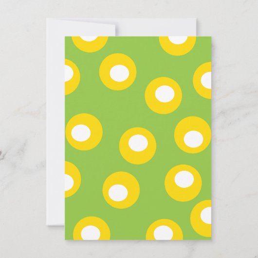 Red Cherry Limoen Fun Ice Cream Summer Party nodig Kaart (Achterkant)