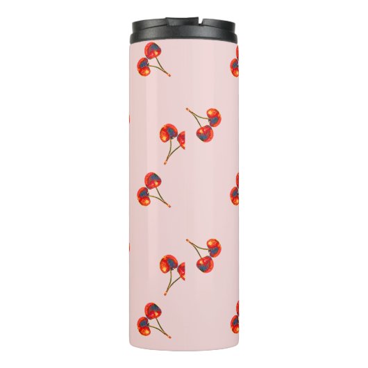 Red Cherry Paint Touch Thermosbeker (Achterkant)