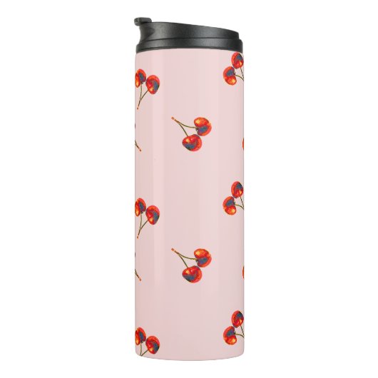 Red Cherry Paint Touch Thermosbeker (Geroteerd rechts)